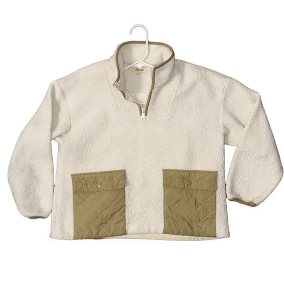 Madewell Oversized Fleece Sweatshirt Size XS - Picture 2 of 9